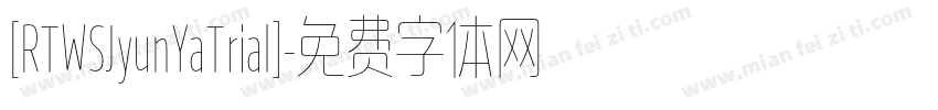 [RTWSJyunYaTrial]字体转换